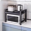 厨房微波炉架置物架多功能，多层架子烤箱收纳架，家用台面电饭锅支架