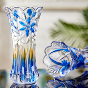 花瓶摆件客厅插花水养鲜花富贵竹，干花透明玻璃新中式大号家居装饰