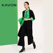 Kavon/卡汶舒适通勤多场合穿搭易打理拉高身材遮肉七分袖毛衫外套