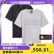 自营Hugo Boss 男士棉质圆领短袖T恤两件套装 50462314