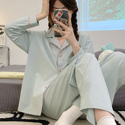 月子服春秋纯棉产后3月份4孕妇睡衣怀孕期产妇哺乳家居服夏季薄款