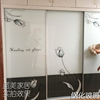 衣柜推拉门柜门定制移门钢化玻璃壁橱滑动高光多层实木板现代简约