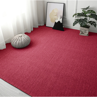 酒红色整张大面积，地毯满铺客厅卧室，办公室防火阻燃会议室地垫