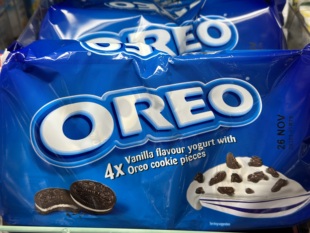  英国进口 OREO/奥利奥云呢拿香草乳酪 含奥利奥饼干碎