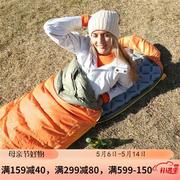 KingCamp1.1kg羽绒睡袋防风保暖(-12℃-7℃)KS8005橙#(185+35