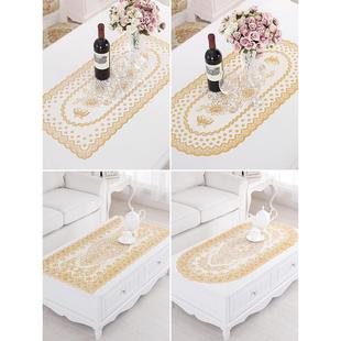 欧式金色茶几垫烫金桌布隔热装饰垫长方形西餐垫桌垫豪华桌子盖布