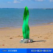 玻璃钢海洋动物景观装饰品仿真贝壳，海螺造景摆件小鱼珊瑚海星雕塑