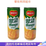 韩国进口饮品乐天芒果汁，饮料240ml芒果味风味饮料罐装