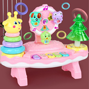 儿童宝宝乐园益智多功能组合琴，儿童乐器玩具，钢琴套圈圈电子琴