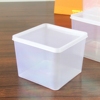 正方形透明保鲜盒带盖塑料，白色盒药材，分装留样盒收纳盒玩具手办盒