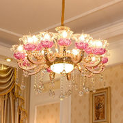 欧式水晶吊灯奢华客，餐厅主卧室锌合金简约现代大厅别墅法式灯具