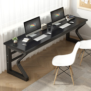 简易台式电脑桌家用卧室书桌一体双人学习桌学生写字桌电竞办公桌