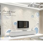 3d欧式电视背景墙壁纸，奢华简欧现代简约装饰壁画5d立体背景墙布