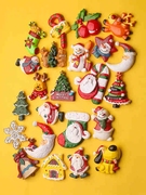 圣诞节冰箱贴2022圣诞老人雪花，雪人装饰品家居家庭，布置创意磁铁w9