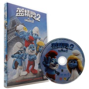 新索正版DVD9蓝精灵2蓝色小精灵2Smurfs 2国英双语电影碟