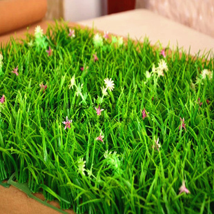 人造草坪带花室内假草坪绿植高草加密阳台装饰草皮草坪仿真草