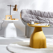 高档北欧茶几ins风现代简约创意，客厅家用时尚小圆桌网红圆形沙发