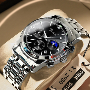 瑞士名牌手表男士机械表商务大表盘高级感十大男款品牌石英表