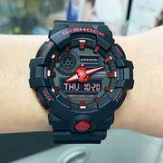 上海实体卡西欧手表计时运动防水石英，男表ga-700bnr-1argbbpgb