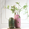 现代轻奢镀金陶瓷创意中式花瓶家居样板房民宿客厅书房花器摆件