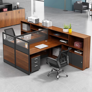 办公家具财务办公室办公桌椅，组合屏风四人位卡座，职员桌工位办公桌