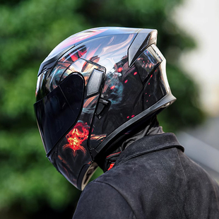 艾狮头盔揭面盔3c认证男士女摩托车冬季全盔四季蓝牙半盔机车电动