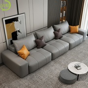 北欧布艺沙发沙式大小p户型客厅技发组合简约现代乳胶科意布沙发(布沙发)