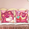 可爱草莓熊十字绣2023手工，自己绣抱枕，客厅沙发靠枕套diy礼物
