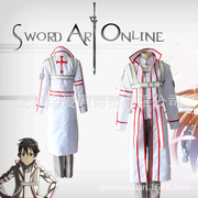 神域桐谷和人\桐人cos服血盟骑士团队服白色cosplay服装