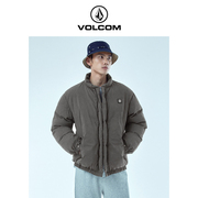 VOLCOM钻石男装户外品牌立领复古保暖棉服2024冬季高级感棉衣