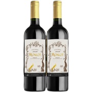 梦陇红酒原瓶进口法国葡萄酒波尔多干红AOC级别美景2020双支装