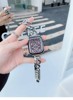 适用iwatch8表带苹果手表带金属表链链式钢带s9女765代Se49mm高级