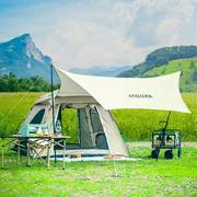 户外帐篷加天幕全自动速开防晒野外露营便携式可折叠沙滩旅游装备