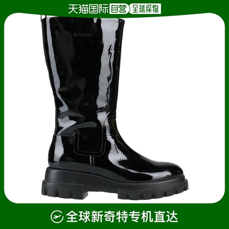 橡胶底真皮靴