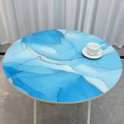 圆形餐桌垫塑料胶桌面，家用软玻璃圆桌布，防水防油防烫免洗台布
