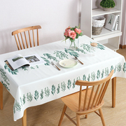 餐桌布防水防油免洗桌面，保护膜塑料，桌布印花台布长方形座布餐桌布