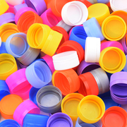 瓶盖diy手工材料 塑料彩色矿泉水瓶盖幼儿园儿童拼图制作小口盖子