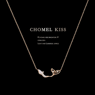 新加坡「设计师」ChomelKiss美人 鱼 你相伴锁骨项链女设计高级感