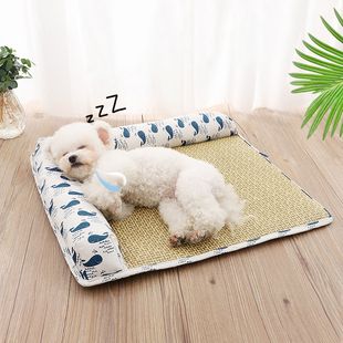 狗狗凉席夏季狗窝地垫宠物专用垫子，睡觉用睡垫，小狗冰垫降温凉垫窝