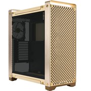迎广(inwin)dubili暖金台式机，电脑全塔铝合金玻璃侧透机箱