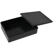 加厚带盖元件盒黑色零件盒，工具收纳盒塑料，小盒子物料周转箱小号带