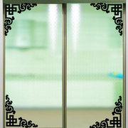 中式对角花墙贴纸 客厅书房家居玻璃橱窗装饰墙贴 中国风墙贴角花