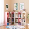 儿童书架落地靠墙书柜，小型客厅简易收纳架，家用多层简约卧室置物架