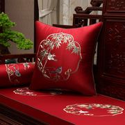 中式刺绣红木沙发垫坐垫，仿古实木家具，木椅中国风海绵垫防滑定制