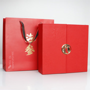 新年双开红色海参包装盒1斤500克淡干海参刺参盒子空盒子