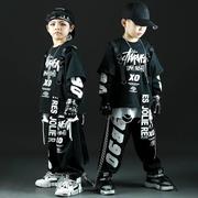 架子鼓演出服男童儿童韩版嘻哈街舞潮服hiphop个性走秀表演服套装