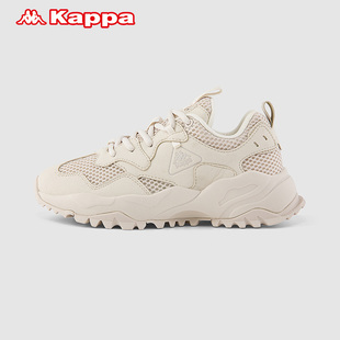 Kappa卡帕背靠背女鞋复古跑鞋老爹鞋秋冬-K0A65MM65