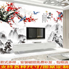 客厅瓷砖大理石3d电视背景墙高温微晶石现代简约沙发水墨墙砖壁画