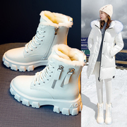 雪地靴女2023马丁靴短靴冬季防水防滑保暖加绒加厚大棉鞋