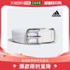 韩国直邮Adidas GOLF 女士 皮革 编织 腰带 白色 HT5737